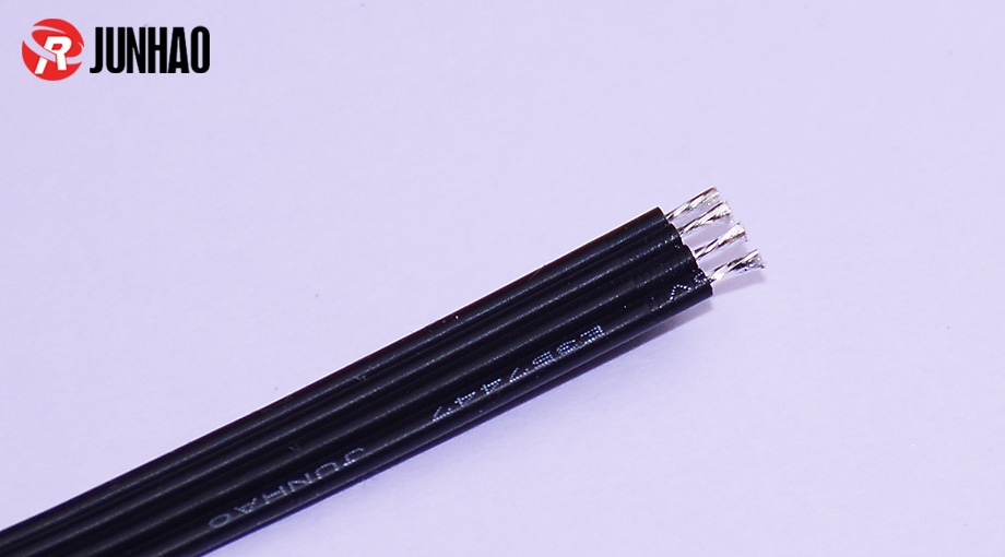 1-1Q106093249593 线束加工4并排硅胶浸锡线产品图