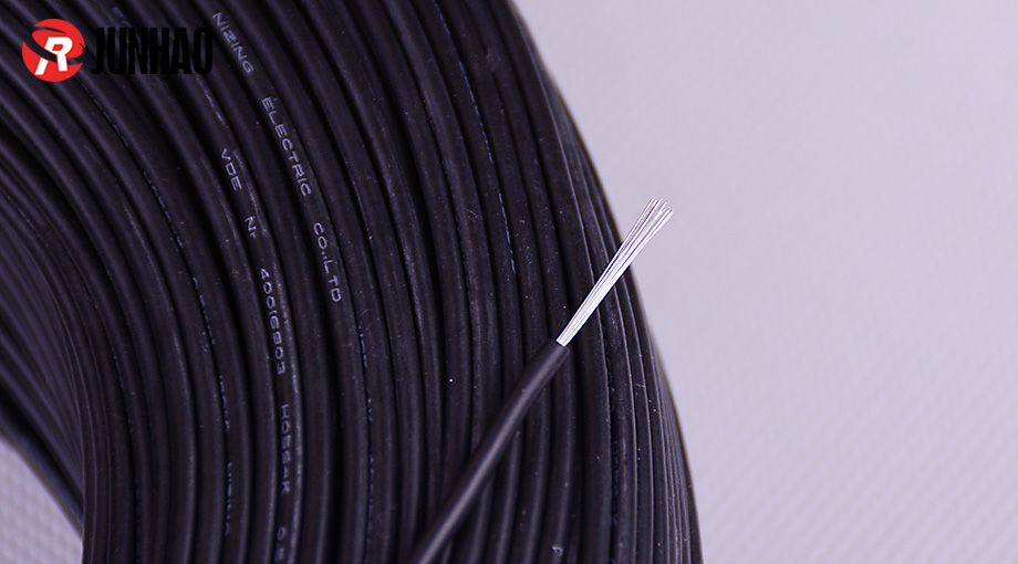 1-1Q123115105360 0.5mm2 single core silicone wire black