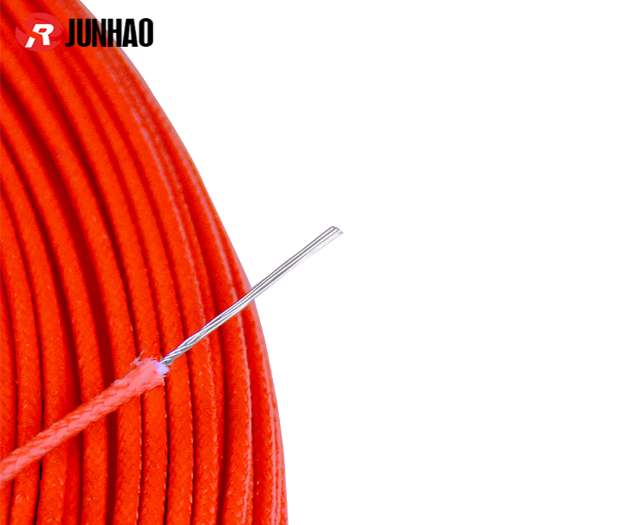 1-2006291545435B UL3122 24awg Fiberglass Braided Electrical Cable Silicone Rubber Insulated Wire 1