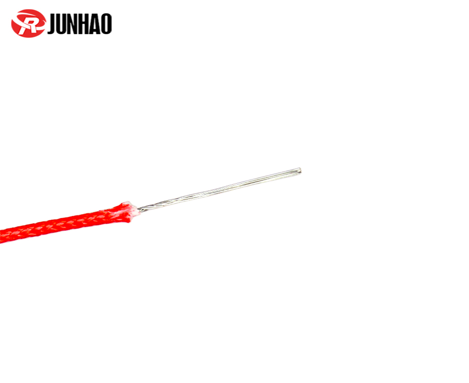 1-200629154I6113 UL3122 24awg Fiberglass Braided Electrical Cable Silicone Rubber Insulated Wire 3