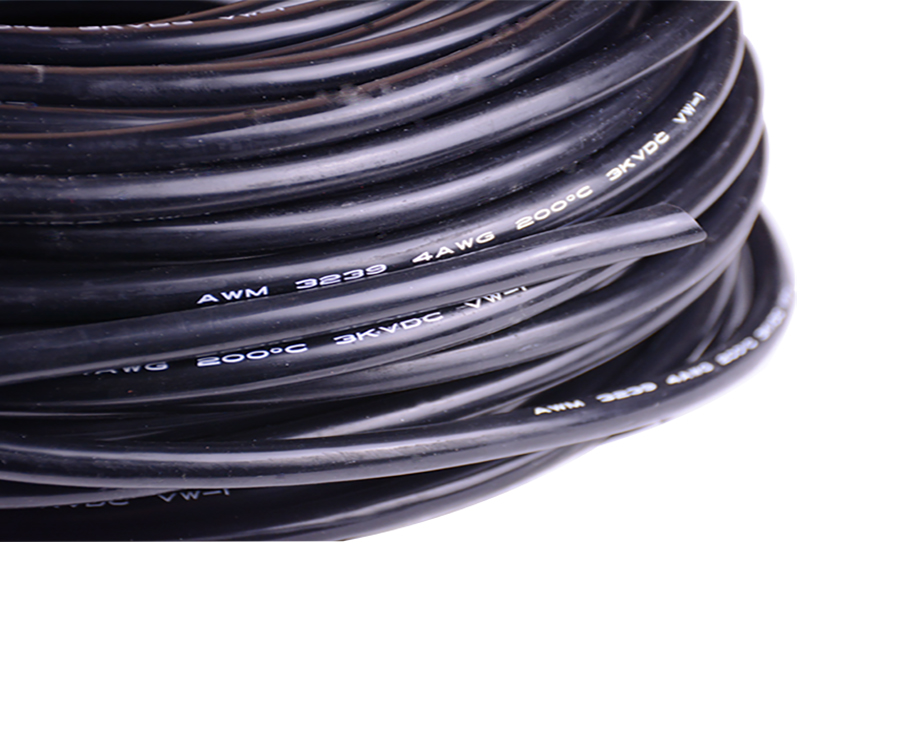 1-200H215140U34 High Voltage 25 sq mm ul3239 4 awgSilicone Rubber Cable Wire 3KV 2