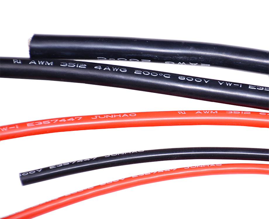1-200H5100954145 Style 3512 Heat Resistant Silicone Rubber Insulated 2 awg Wire Cable 200C 600V 3