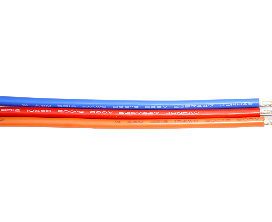 1-200HP93410F6 Multi Color Electrical+wires UL 3512 10 AWG Wire with Silicone Rubber Cable 3