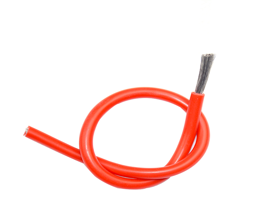 1-200HQ02Q9534 Red Color Tinned Copper Core Sranded Electrical Wires UL 3512 Silicone Rubber Cable awg 12 3