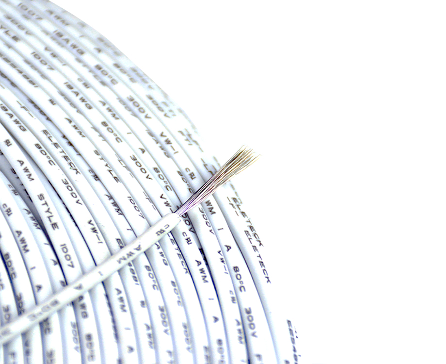 1-200I11115291Y Flexible Tinned Copper Strand Wire ul1007 18 awg PVC Insulated Cable 300V 2.1mm for Led Light 1