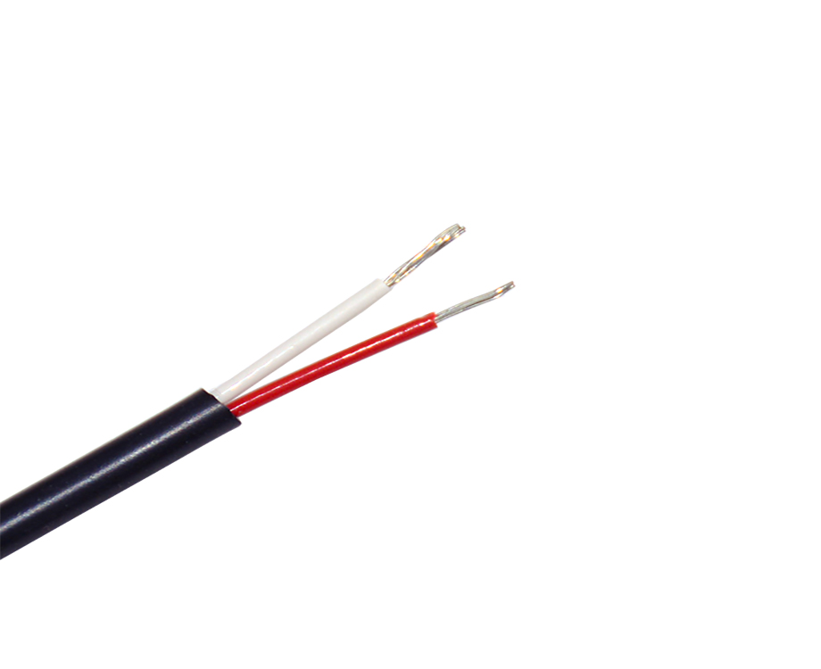1-200P1143QX36 24 AWG 2 Core FEP Coated with Flexible Silicone+RubberJacket Electric Wire 3mm 2