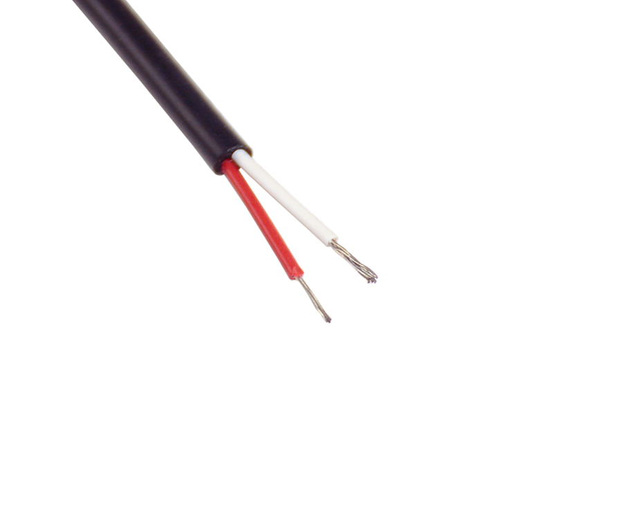 1-200P1143S3495 24 AWG 2 Core FEP Coated with Flexible Silicone+RubberJacket Electric Wire 3mm 3