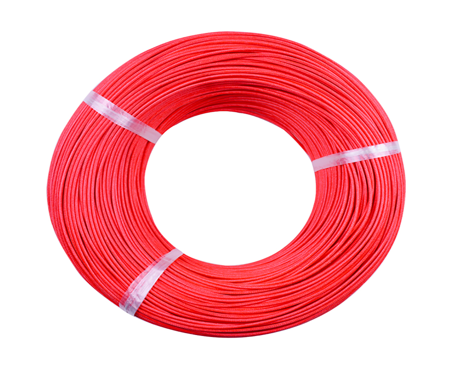 1-200PG05336111 UL3122 Silicone Rubber Fiberglass Insulated Braided Wire 300V 17 Gauge 3