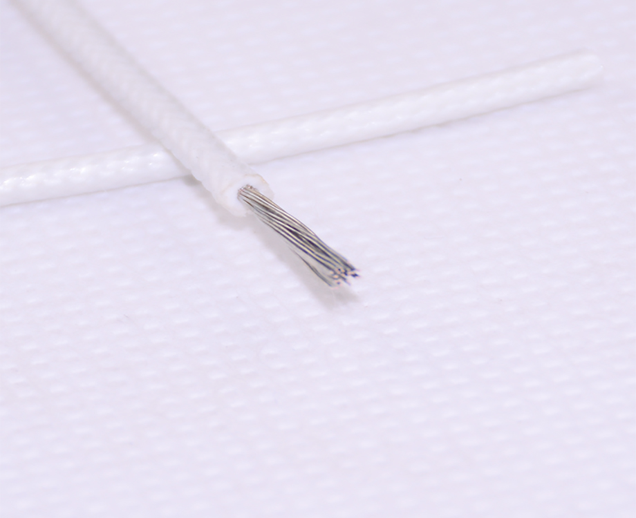 1-200PQ0320Y10 Fiberglass Braided 0.75mm2 Silicone Rubber Coated Insulated Wire 3
