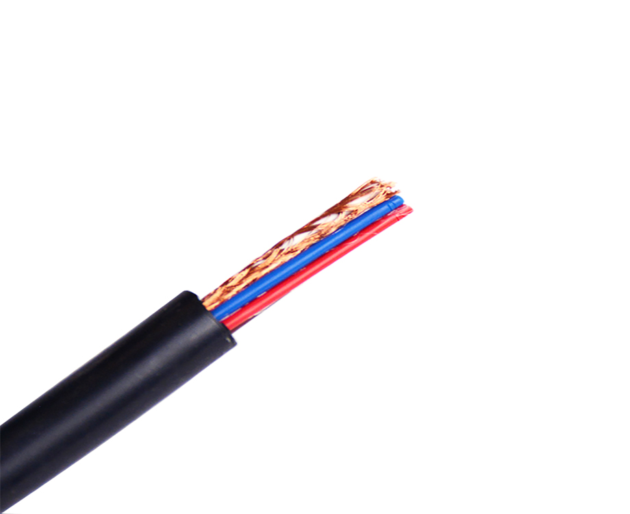 1-200R4103615403 7 Core Bare Copper Wire FEP Shield Cable and Jacket Silicone Rubber Wire 1