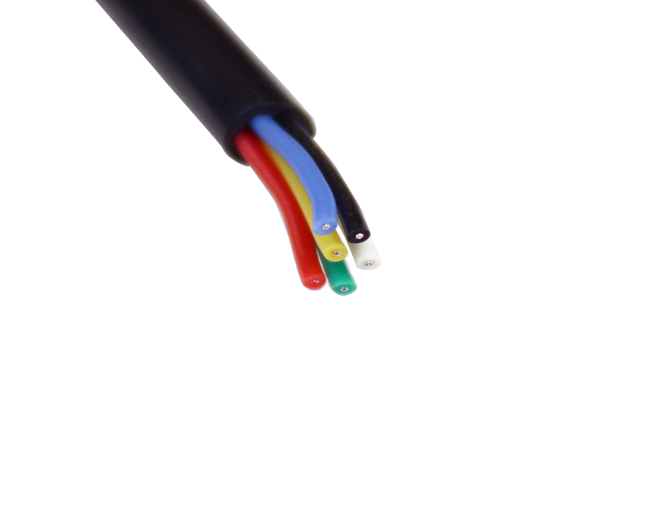 1-200R4115441229 25 AWG FEP Coating PVC Insulated Wires Cable 6 Core 3