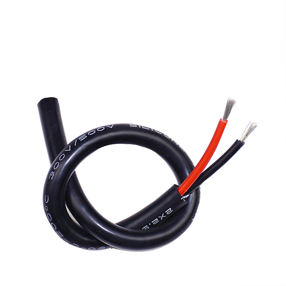 1-200RZ95103254 Silicone Rubber Electric 2 Core Wire 2.5mm2 13 AWG 2
