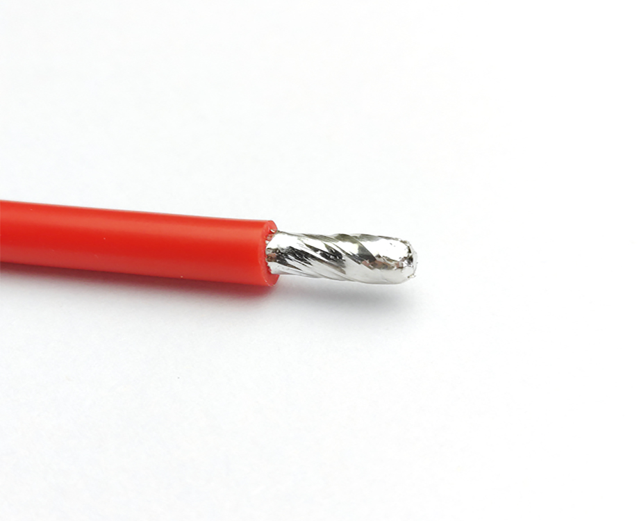 1-200Z214162O55 Custom 10 AWG Cut Wire and Immersion Tin Hook up Silicone Rubber Cable 2