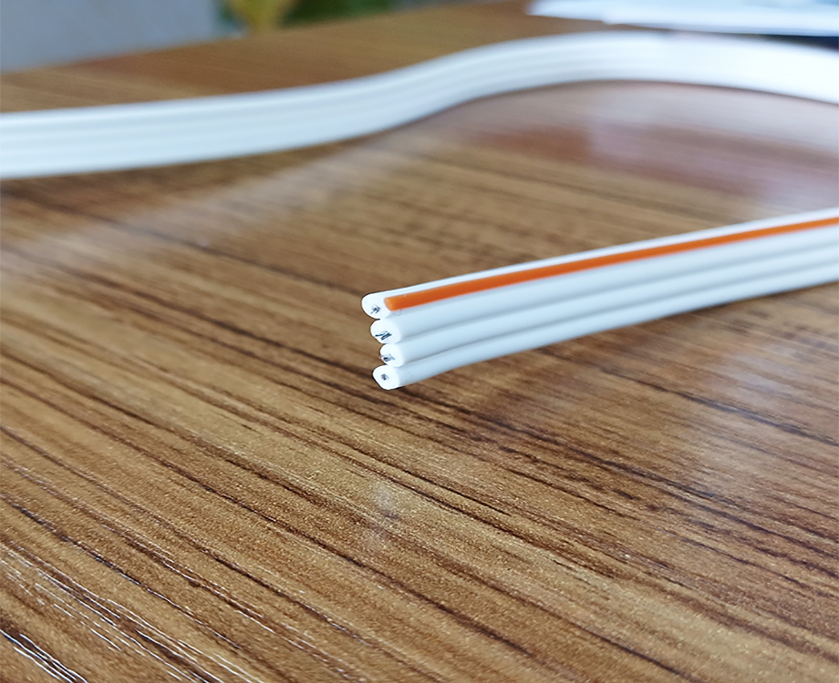 1-20091Q55RW93 4Pin Silicone Rubber Insulation Cable 2.5*10mm 1