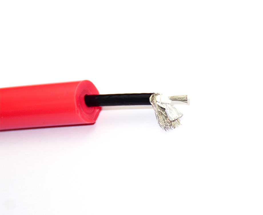 1-20091Q642535M Single Core Tinned Copper Wire, 3 Layers Insulated Silicon Cable 14mm 3