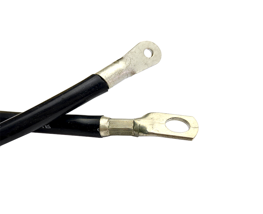 1-20101509152K34 Custom Electric Wire 6 awg Silicone Rubber Insulated Cable with round Terminal 1