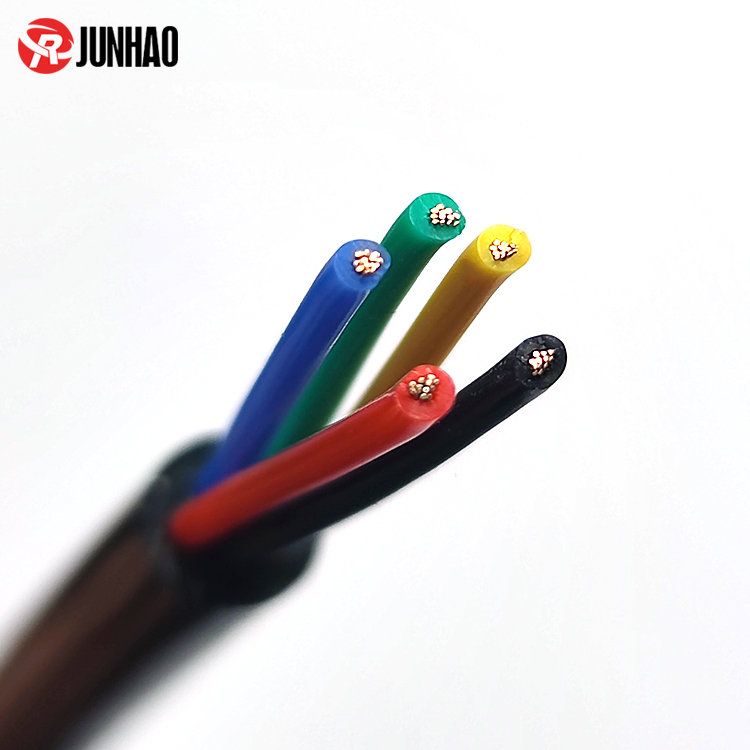 1-2412160U113509 5 Cores 0.3mm2 Silicone Cable 200°C High Temperature Silicone Cable Silicone Cable Manufacturer